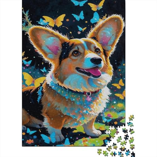 Puzzle 1000 Teile Corgi Squatted and Looked Up, Für Kinder - Premium-Holzpuzzle & Denksportgeschenk 1000pcs (75x50cm) von EMYXPAQM