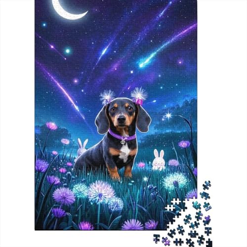 Puzzle 1000 Teile Dackel-Meteor, Für Kinder Classic Erziehung Von Kindern Holzspielzeug Unique Gift 1000pcs (75x50cm) von EMYXPAQM