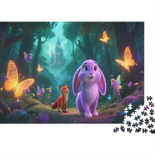 Puzzle 1000 Teile Das Abenteuer des Schlappohrkaninchens, Für Kinder - Indoor-Kreativspiel Als Geschenkidee 1000pcs (75x50cm) von EMYXPAQM