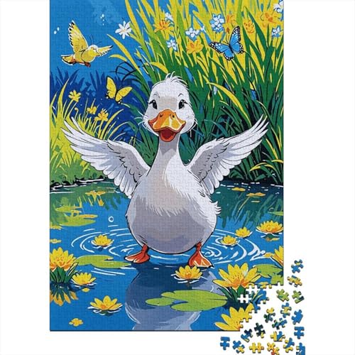Puzzle 1000 Teile Das Entenküken breitet Seine Flügel aus Holzspielzeug Für Erwachsene & Kinder, Klassische Puzzles, Lernspiel, Moderne Wohnkultur, Geschenk 1000pcs (75x50cm) von EMYXPAQM