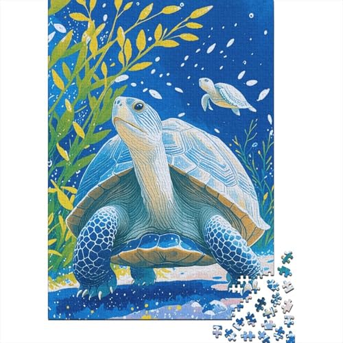 Puzzle 1000 Teile Die Schildkröte kriecht unter Wasser, Für Kinder Klassische Holzspielzeug Herausforderndes Puzzle Als Geschenk 1000pcs (75x50cm) von EMYXPAQM