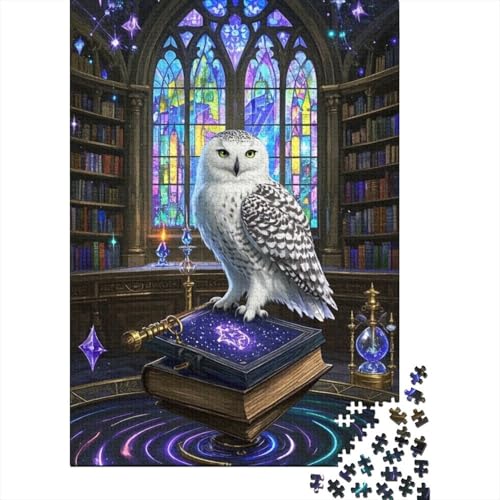 Puzzle 1000 Teile Eulen-Zauberhaus, Für Kinder Classic Herausforderndes Puzzle Holzspielzeug Unique Gift 1000pcs (75x50cm) von EMYXPAQM