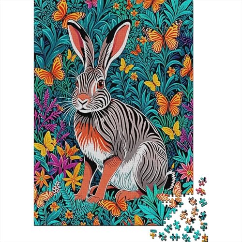 Puzzle 1000 Teile Europäische Hasensträucher Holzspielzeug Für Erwachsene & Kinder, Klassische Puzzles, Lernspiel, Home Dekoration, Geschenkideen 1000pcs (75x50cm) von EMYXPAQM