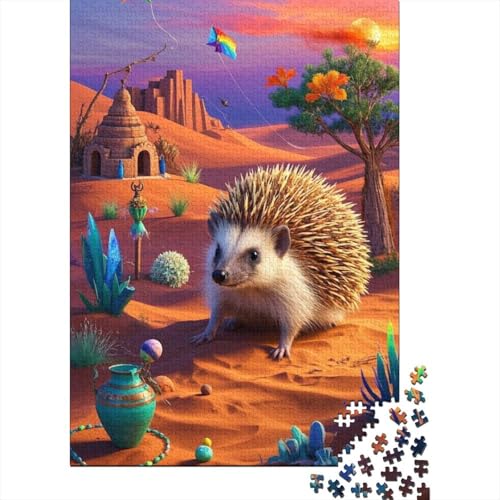 Puzzle 1000 Teile Europäischer Otter in der Wüste, Für Kinder Classic Idoor-Puzzle-Kreativspiel Holzpuzzles Unique Gift 1000pcs (75x50cm) von EMYXPAQM