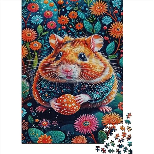 Puzzle 1000 Teile Hamsters Holding Nuts, Für Kinder - Holzpuzzle Lernspiel Für Kinder 1000pcs (75x50cm) von EMYXPAQM