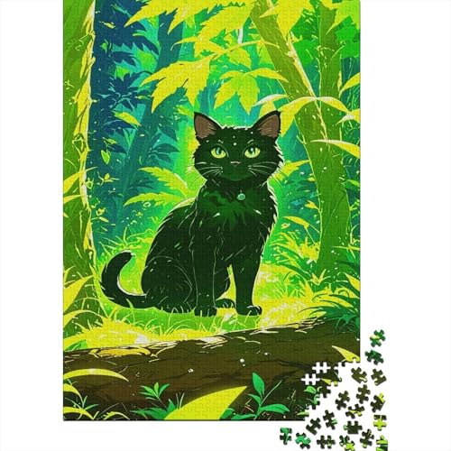 Puzzle 1000 Teile Norwegian Forest Cat in The Woods, Für Kinder - Holzpuzzle Lernspiel Für Kinder 1000pcs (75x50cm) von EMYXPAQM