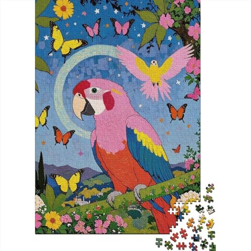 Puzzle 1000 Teile Papageien auf Baumästen Holzspielzeug Für Erwachsene & Kinder, Klassische Puzzles, Lernspiel, Moderne Wohnkultur, Geschenkideen 1000pcs (75x50cm) von EMYXPAQM