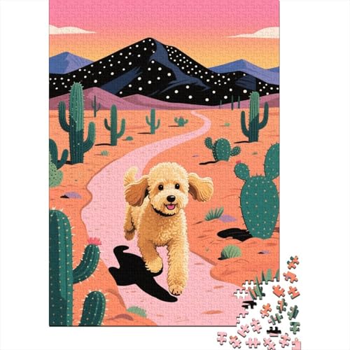 Puzzle 1000 Teile Pudelkaktus Holzspielzeug Für Erwachsene & Kinder, Klassische Puzzles, Lernspiel, Moderne Wohnkultur, Einzigartiges Geschenk 1000pcs (75x50cm) von EMYXPAQM