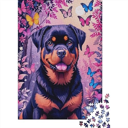 Puzzle 1000 Teile Rowena-Hund im Wald, Für Kinder Klassische Holzspielzeug Herausforderndes Puzzle Als Geschenk 1000pcs (75x50cm) von EMYXPAQM
