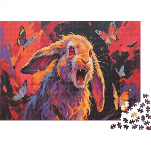 Puzzle 1000 Teile Schlappohrkaninchen ist voller Wut oder Leidenschaft, Für Kinder - Lernspiel Als Familien-Geschenk 1000pcs (75x50cm) von EMYXPAQM