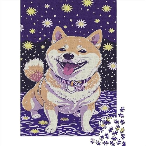 Puzzle 1000 Teile The Corgi Dog Laughed Happily, Für Kinder - Pädagogisches Holzspielzeug Geschenkidee 1000pcs (75x50cm) von EMYXPAQM