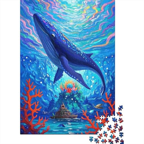 Puzzle 1000 Teile Wal-Ölgemälde, Für Kinder Classic Herausforderndes Puzzle Holzspielzeug Unique Gift 1000pcs (75x50cm) von EMYXPAQM