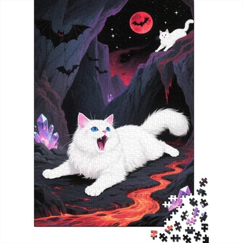 Puzzle 1000 Teile Wütende Ragdoll, Für Kinder Klassische Holzspielzeug Herausforderndes Puzzle Unique Gift 1000pcs (75x50cm) von EMYXPAQM