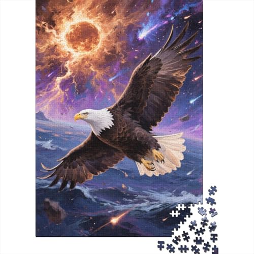 Weißkopfseeadler Zerbrochener Planet Puzzle 1000 Teile Holzspielzeug, Erwachsene & Kinder Ab 14 Jahren, Klassische Puzzles, Legespiel, Moderne Wohnkultur, Einzigartiges Geschenk 1000pcs (75x50cm) von EMYXPAQM