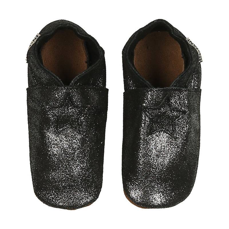 Krabbelschuhe STAR GLITTER in schwarz von EN FANT