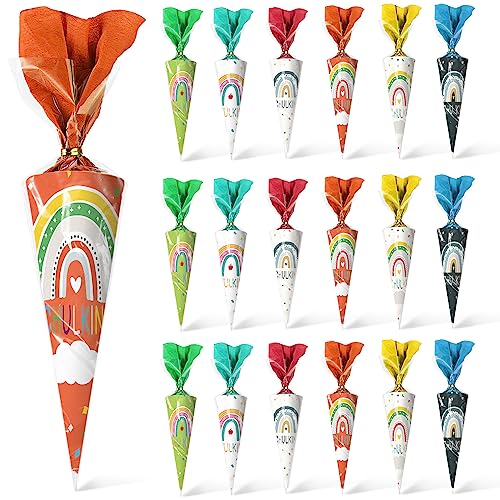 ENAIAH 18 Stück Geschwisterschultüte Geschenkverpackung Zuckertüte Schultüten Bastelset Regenbogen Schultüte Zuckertüte Kleine Zuckertüte für Mädchen Jungen Einschulung Schulanfang Schule (18) ENAIAH 18 Stück Geschwisterschultüte Geschenkverpackung Zuckertüte Schultüten Bastelset Regenbogen Schultüte Zuckertüte Kleine Zuckertüte für Mädchen Jungen Einschulung Schulanfang Schule (18) von ENAIAH