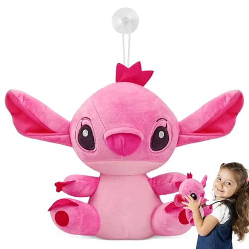 ENAIAH Stitch Kuscheltier, S-titch Plüschpuppe Plüsch Stitch Sachen Soft Kuscheltiere Toys Plüschfigur, ab 1 Jahr Empfohlen Geeignet als Kinder Geschenk und als Dekoration(Rosa) von ENAIAH