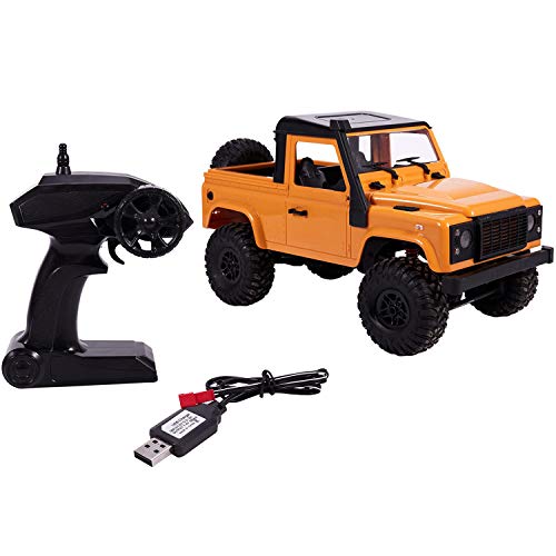 ENERRGECKO 1:12 MaßStab RC Crawler Auto Montiert Modell RTR Version Auto 2.4G 4WD MN-91K RC Rock Crawler D90 Fern Bedienung Gelb von ENERRGECKO