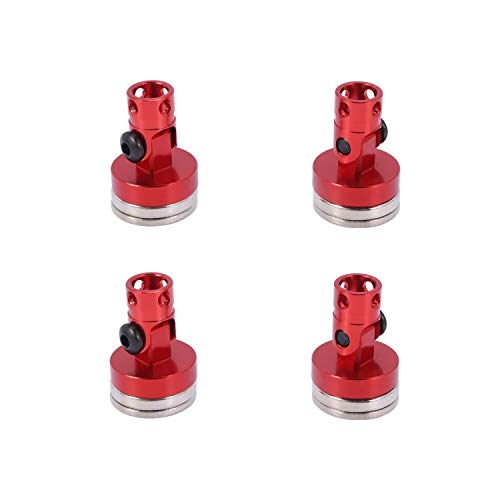 ENERRGECKO 4 StüCke Legierung Magnetische Unsichtbare KöRper Post Mount Shell Spalte für 1/10 Rc Drift Auto Sakura Redcat Rot von ENERRGECKO