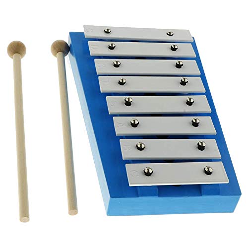 ENERRGECKO 8 Note Glockenspiel mit 2 HöLzernen Xylophon Violinen für Musik Liebhaber und AnfäNger Verbessern Sie Ihre Hand Auge Koordination und Steigern Sie Deren Konzentration von ENERRGECKO