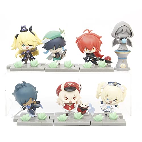 ENFILY Genshin Impact Figur, Account Kaia Fisherman Wendy Diluc Kelly Barbara Figur Q Version 8 cm / 3,1 Zoll Anime Spiel Genshin Impact Figur Spielzeug Statue Figuren Ornamente Box Geschenk ENFILY Genshin Impact Figur, Account Kaia Fisherman Wendy Diluc Kelly Barbara Figur Q Version 8 cm / 3,1 Zoll Anime Spiel Genshin Impact Figur Spielzeug Statue Figuren Ornamente Box Geschenk von ENFILY