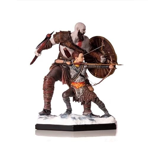 ENFILY God of War Ragnarok Figur, 20 cm / 7,9 Zoll Kratos Vater und Sohn Anime-Charakterfiguren Modellsammlung Spielzeug für Anime-Fans von ENFILY