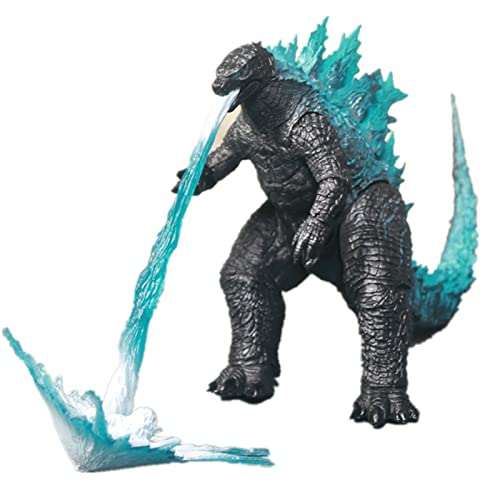 ENFILY Godzilla King of The Monsters Spielzeug, 18 cm Anime Action Kong Versus Godzilla Figuren Spielzeug 2021 mit Jet-Effekt für Kinder (Rot) (Schwarz) (Blau) von ENFILY