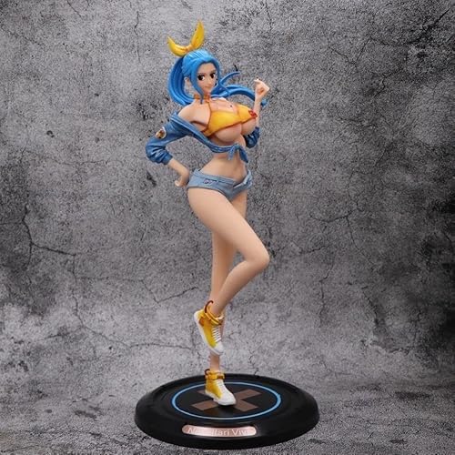 ENFILY One Piece Figuren, Nefeltari Vivi Statue 33 cm/13 Zoll Prinzessin Vivi Fashion Trendy Serie Figur Cartoon Puppe Spielzeug Anime Collection Dekoration für Anime Fans von ENFILY