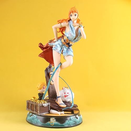 ENFILY One Piece Figures, Nami Figure Statue Large Size 43cm/17 Inches One Piece Anime Wano Country Kimono Nami Figure Doll Collectible Toy for Anime Fans von ENFILY