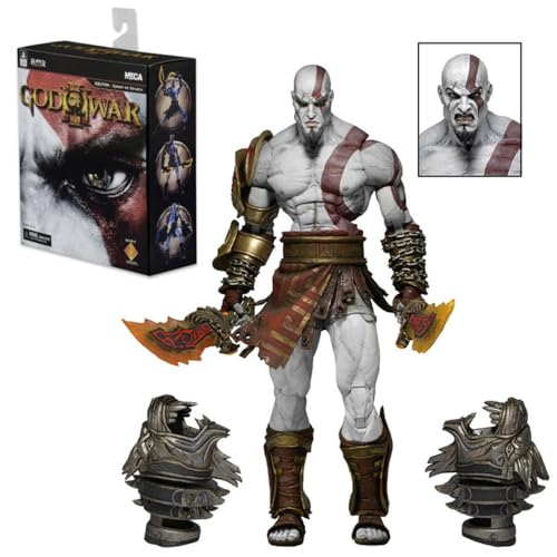 ENFILY für God of War 3 Ultimate Kratos Kratos Kuye Boxed Deluxe Edition Figurenmodell, handgefertigtes PVC-Anime-Manga-Charaktermodell, Statue, Figur, Sammlerstücke, Dekorationen, Geschenke von ENFILY