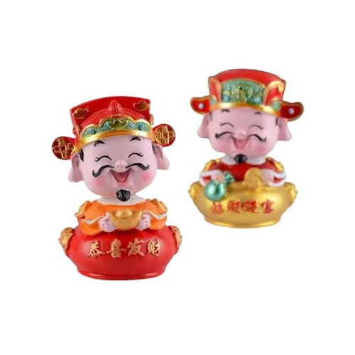 ENFILY für lit. einladenden Reichtum Figur Handmade PVC Anime Cartoon Charakter Modell Statue Figur, Desktop Ornamente Dekorationen Geschenke für Fans (Beide) von ENFILY