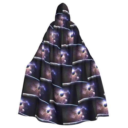 Cosplay Kapuzenumhang mit Erde und Mond, für Erwachsene, Halloween, 140 cm lang, Themenpartys Cosplay Kapuzenumhang mit Erde und Mond, für Erwachsene, Halloween, 140 cm lang, Themenpartys von ENGhjes