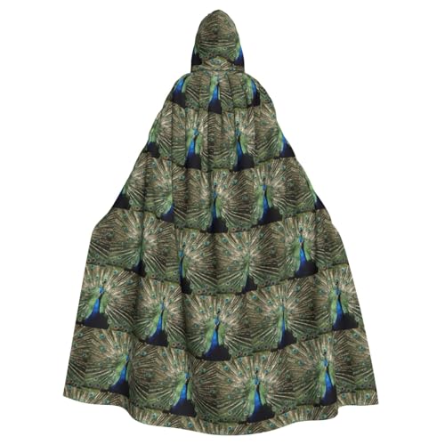 ENGhjes Cosplay Kapuzenumhang mit Pfauenmotiv, für Erwachsene, Halloween, 140 cm lang, Themenpartys ENGhjes Cosplay Kapuzenumhang mit Pfauenmotiv, für Erwachsene, Halloween, 140 cm lang, Themenpartys von ENGhjes