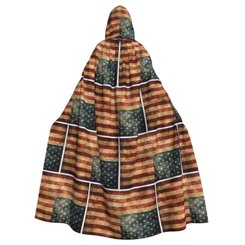 ENGhjes Cosplay Kapuzenumhang mit alter Flagge, für Erwachsene, Halloween, 140 cm lang, Themenpartys ENGhjes Cosplay Kapuzenumhang mit alter Flagge, für Erwachsene, Halloween, 140 cm lang, Themenpartys von ENGhjes