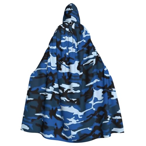 ENGhjes Cosplay-Umhang mit Kapuze, für Erwachsene, Halloween, 140 cm, Blau ENGhjes Cosplay-Umhang mit Kapuze, für Erwachsene, Halloween, 140 cm, Blau von ENGhjes
