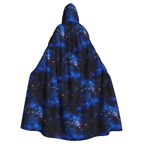 ENGhjes Galaxie-Nacht-Druck, Cosplay, Kapuzenumhang, Erwachsene, Halloween, 140 cm lang, Themenpartys von ENGhjes