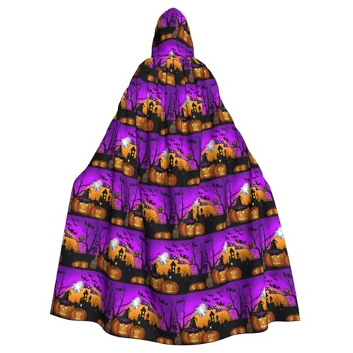 ENGhjes Halloween Eule Kürbis Druck Cosplay Kapuzenumhang Erwachsene Halloween 140 cm lang Themenpartys ENGhjes Halloween Eule Kürbis Druck Cosplay Kapuzenumhang Erwachsene Halloween 140 cm lang Themenpartys von ENGhjes