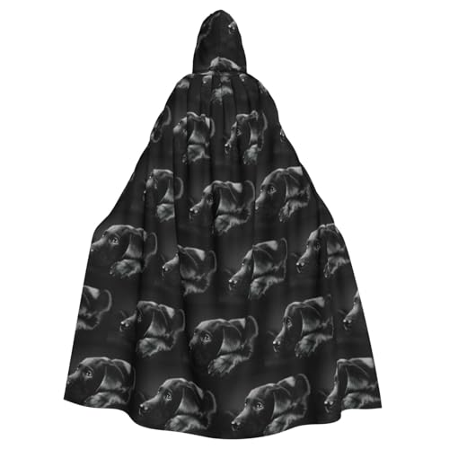 ENGhjes Kapuzenumhang mit Welpen-Motiv, für Erwachsene, Halloween, 140 cm lang, Themenpartys von ENGhjes
