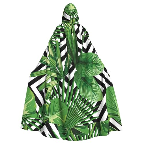 ENGhjes Kapuzenumhang mit tropischem Blätterdruck, Cosplay, für Erwachsene, Halloween, 140 cm lang, Themenpartys ENGhjes Kapuzenumhang mit tropischem Blätterdruck, Cosplay, für Erwachsene, Halloween, 140 cm lang, Themenpartys von ENGhjes