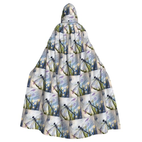 ENGhjes Umhang mit Kapuze und Libellen-Motiv, für Erwachsene, Halloween, 140 cm lang, Themenpartys ENGhjes Umhang mit Kapuze und Libellen-Motiv, für Erwachsene, Halloween, 140 cm lang, Themenpartys von ENGhjes