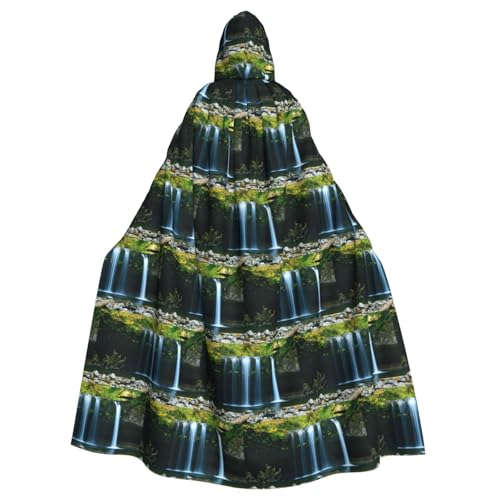 ENGhjes Wasserfall-Malerei, Druck, Cosplay, Kapuzenumhang, Erwachsene, Halloween, 140 cm lang, Themenpartys von ENGhjes