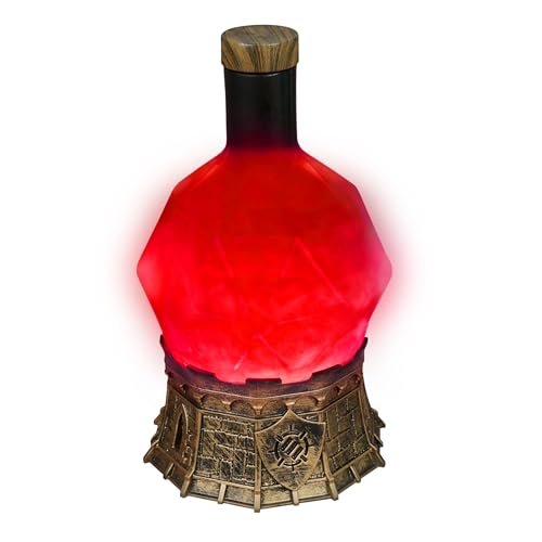 ENHANCE Gaming-Zaubertranklicht mit Wirbelndem Mystischem Gebräu - Zaubertrankflaschen-Licht-Requisite für Tischspiele, Spielzimmer, Dekoration - Leuchtender Wirbelnder Kelch (Rot Elixier) von ENHANCE