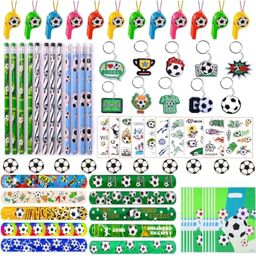 ENIKMOSD Fußball Party Mitgebsel Geschenke Kinder,Fußball Schlüsselanhänger,Armband,Tattoos,Bleistift,Pfeife, Radiergummi,Geschenktüte,Fussball Give Aways Kindergeburtstag für Junge Mädchen ENIKMOSD Fußball Party Mitgebsel Geschenke Kinder,Fußball Schlüsselanhänger,Armband,Tattoos,Bleistift,Pfeife, Radiergummi,Geschenktüte,Fussball Give Aways Kindergeburtstag für Junge Mädchen von ENIKMOSD