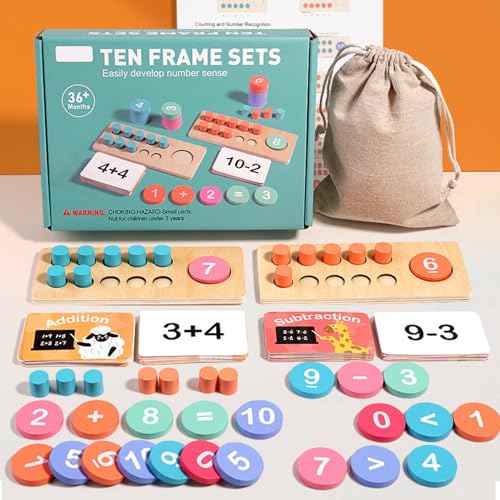 ENIKMOSD Holz Mathespiel Spielzeug Zählen Lernspiel für Kinder,Montessori Spielzeug Mathematik Zahlen Lernen Holzspielzeug für Kinder ab 2 3 4 5 6 Jahre Jungen Mädchen Geschenk ENIKMOSD Holz Mathespiel Spielzeug Zählen Lernspiel für Kinder,Montessori Spielzeug Mathematik Zahlen Lernen Holzspielzeug für Kinder ab 2 3 4 5 6 Jahre Jungen Mädchen Geschenk von ENIKMOSD