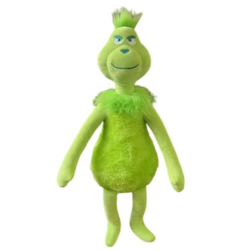 ENIXWH Plüschtier Grinch Weihnachten Plüsch Puppe Körperkissen Stuffed Toy Wurfkissen Stofftier Geschenke für Kinder Mädchen Jungen (Grün) von ENIXWH