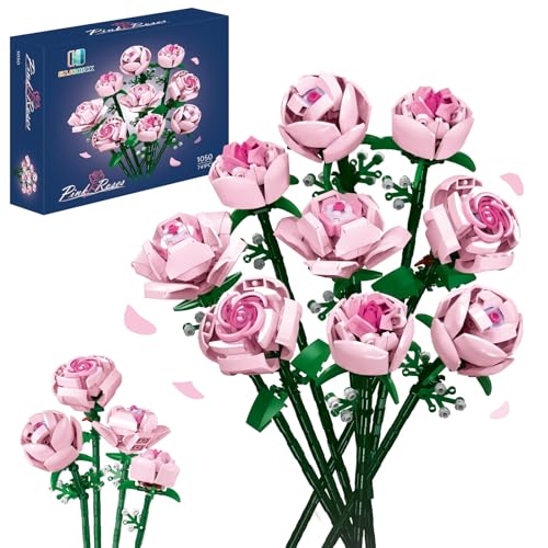 Blumen Baukasten Kompatibel mit Lego für Erwachsene,Rosen für Sie oder Ihn zu Weihnachten,Jahrestag,Botanische Kollektion,Künstliche Blumen Heimdekoration 741 pcs Blumen Baukasten Kompatibel mit Lego für Erwachsene,Rosen für Sie oder Ihn zu Weihnachten,Jahrestag,Botanische Kollektion,Künstliche Blumen Heimdekoration 741 pcs von ENJBRICK