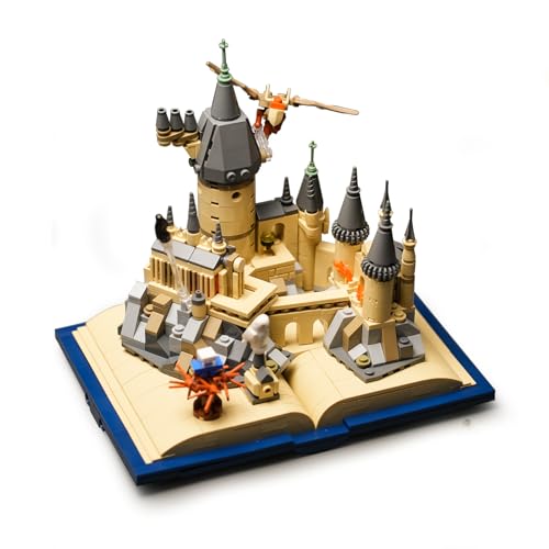 ENJBRICK Harry Schloss Bauspielzeugsets kompatibel mit Lego für Erwachsene,mittelalterlicher modulare Hausbausatz, Weihnachts- und Geburtstagsgeschenke zum Bauen für Kinder 727pcs von ENJBRICK