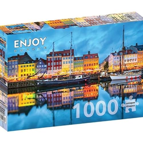 ENJOY-2066 - Copenhagen Old Harbor, Puzzle, 1000 Teile von ENJOY Puzzle