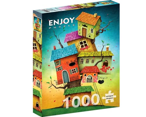 ENJOY-2119 - Fairy Tale Houses, Puzzle, 1000 Teile von ENJOY Puzzle