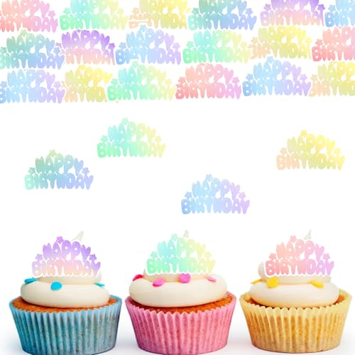 ENLACE 48 Stück Essbare Tortendeko Geburtstag,Happy Birthday Deko Torten Kinder,Kuchen Deko Geburtstag Essbar,Cupcake Topper Happy Birthday Tortendeko für Mädchen Jungen ENLACE 48 Stück Essbare Tortendeko Geburtstag,Happy Birthday Deko Torten Kinder,Kuchen Deko Geburtstag Essbar,Cupcake Topper Happy Birthday Tortendeko für Mädchen Jungen von ENLACE